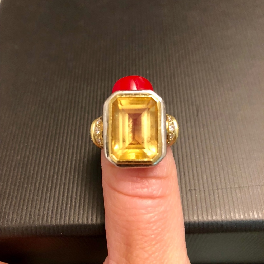Judith Ripka Citrine Ring